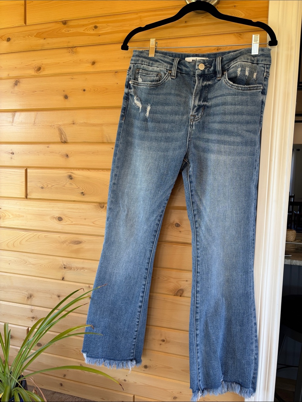 MICA Women's Blue Distressed Jeans